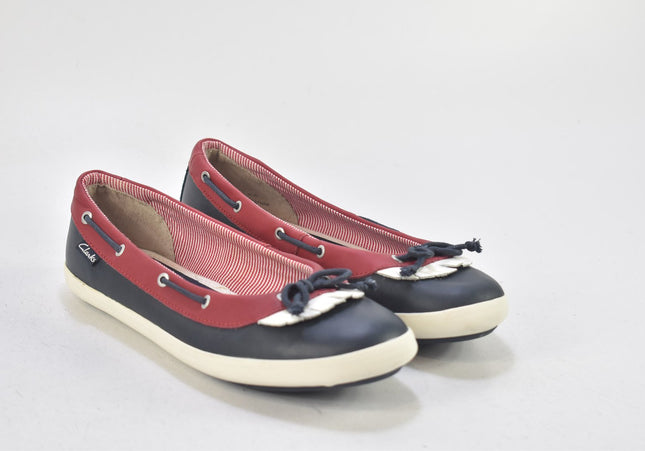 Clarks Damen Halbschuhe Slipper Ballerinas UK 6,5 Nr. 24-X 569-Schuh-Gebraucht-secondhand