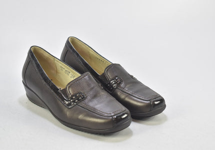 Waldläufer Damen Halbschuhe Slipper Ballerinas UK 4 Nr. 24-X 570-Schuh-Gebraucht-secondhand