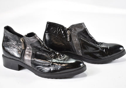 Bouton Black Damen Stiefelette Boots EUR 40 Nr. 23-Z 1842-Schuh-Gebraucht-secondhand