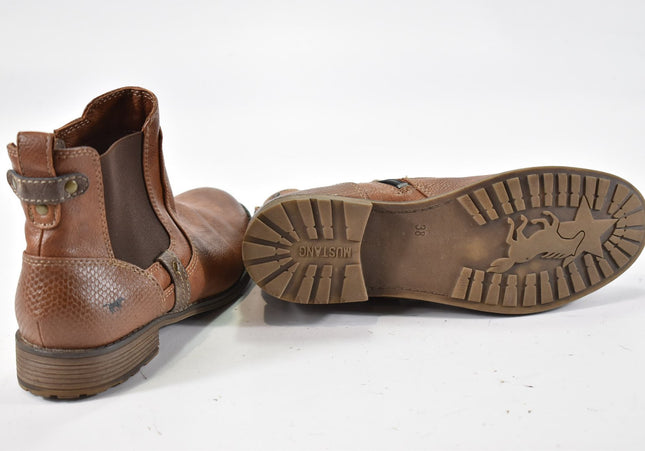 Mustang Damen Stiefelette Boots EUR 38 Nr. 24-A 1846-Schuh-Gebraucht-secondhand