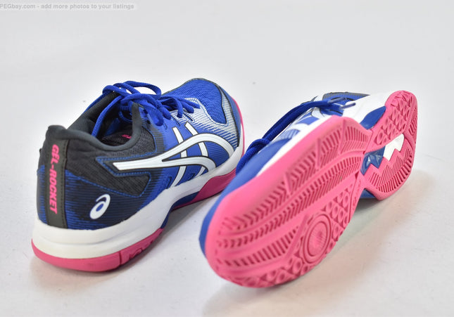 Asics Gel Rocket Damen Sportschuhe Sneaker EUR 39,5 Nr. 25-T 795-gebrauchte schuhe-second hand-SchuhGebraucht