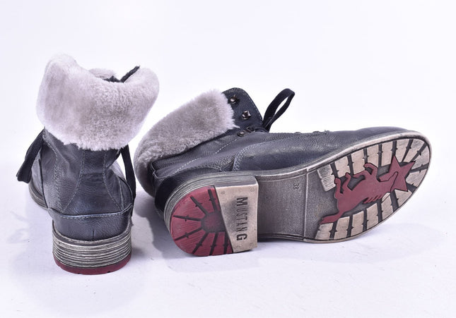 Mustang Damen Stiefelette Boots EUR 38 Nr. 24-A 2611-Schuh-Gebraucht-secondhand