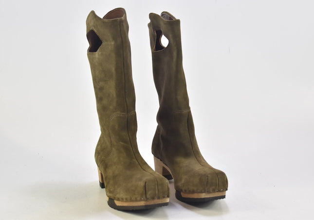 Damen Stiefel Stiefelette Boots SL 24cm Nr. 24-B 3378-Schuh-Gebraucht-secondhand