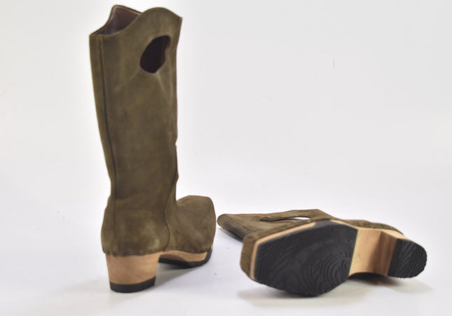 Damen Stiefel Stiefelette Boots SL 24cm Nr. 24-B 3378-Schuh-Gebraucht-secondhand