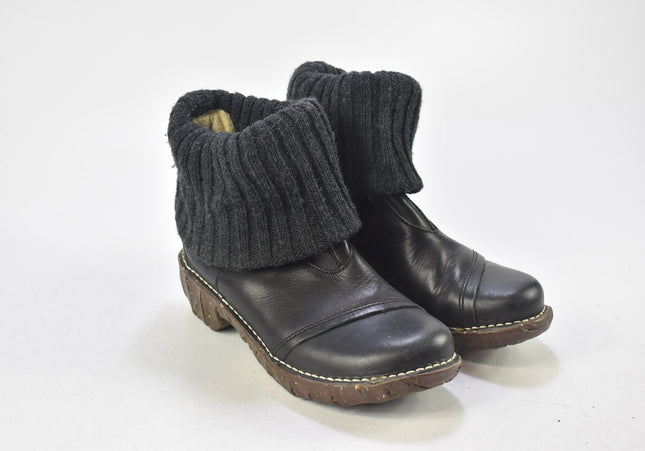 El Naturalista Damen Stiefelette Boots EUR 37 Nr. 24-U 349-Schuh-Gebraucht-secondhand