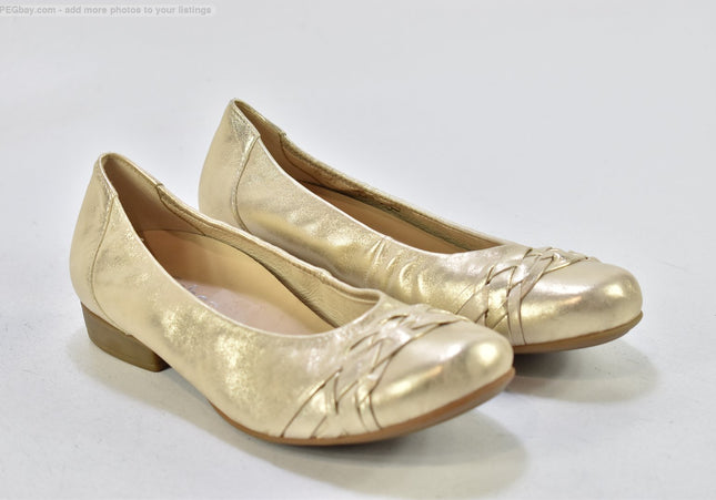 Gabor Damen Halbschuhe Slipper Ballerinas UK 4,5 Nr. 25-T 1173-gebrauchte Schuhe-Second hand-SchuhGebraucht