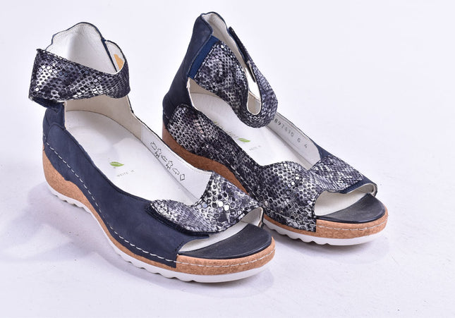 Waldläufer Damen Sandale Sandalette UK 4 Nr. 24-SD 3276-Schuh-Gebraucht-secondhand