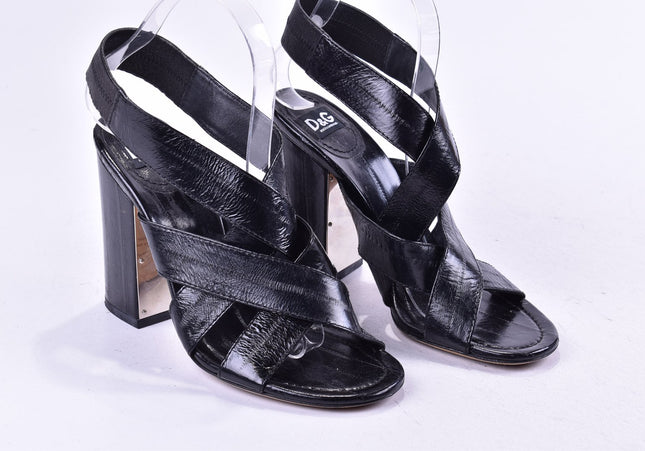Dolce&Gabbana Damen Sandale Sandalette EUR 38 Nr. 24-SD 966-Schuh-Gebraucht-secondhand