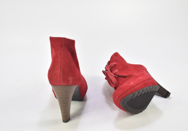 Paul Green Damen Stiefelette Boots UK 4 Nr. 24-U 834-Schuh-Gebraucht-secondhand