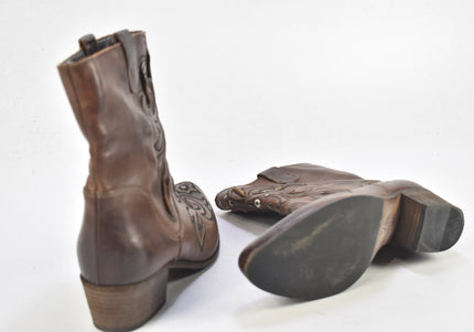 Vic Damen Stiefelette Boots EUR 37 Nr. 23-U 1489-Schuh-Gebraucht-secondhand