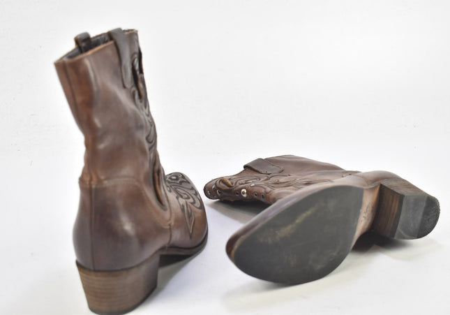 Vic Damen Stiefelette Boots EUR 37 Nr. 23-U 1489-Schuh-Gebraucht-secondhand