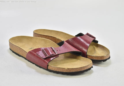 Birkenstock Schmal Madrid Damen Sandale Pantolette  EUR 43 Nr. 25-V 1696