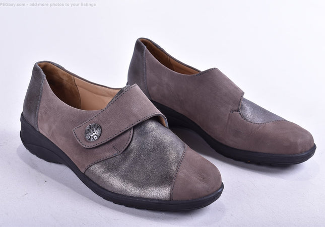 Solidus Karo Damen Halbschuhe Freizeitschuhe UK 7 Nr. 25-M 650-Schuh-Gebraucht-secondhand