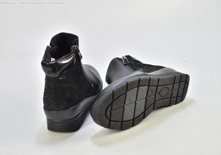 Damen Stiefelette Boots EUR 36 Nr. 25-B 951-gebrauchte Schuhe-Second hand-SchuhGebraucht
