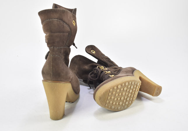 Car Shoe Damen Stiefelette Boots EUR 38 Nr. 24-M 5372-Schuh-Gebraucht-secondhand