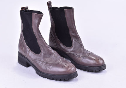 Damen Stiefelette Boots EUR 37,5 Nr. 24-A 669-Schuh-Gebraucht-secondhand