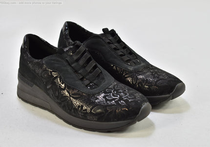 Waldläufer  Damen Halbschuhe Slipper Ballerinas  UK 4,5 Nr. 25-T 1859