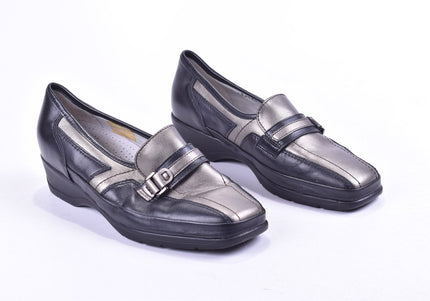 Waldläufer Damen Halbschuhe Slipper Ballerinas UK 5 Nr. 23-M 2120-Schuh-Gebraucht-secondhand