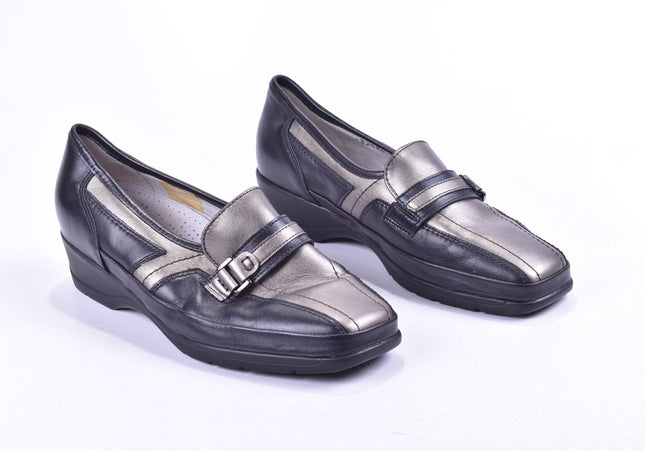 Waldläufer Damen Halbschuhe Slipper Ballerinas UK 5 Nr. 23-M 2120-Schuh-Gebraucht-secondhand