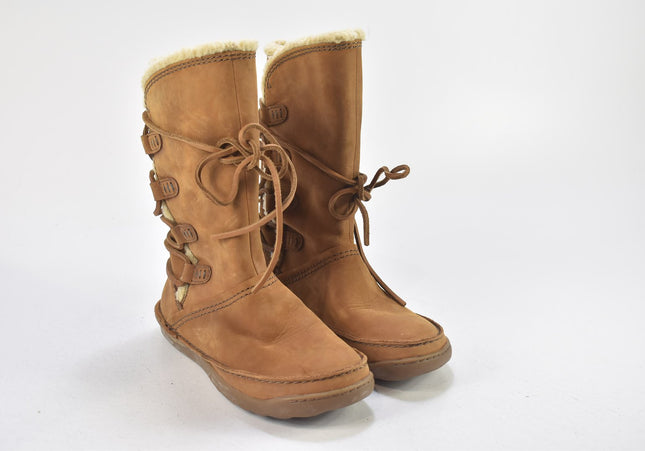 Clarks Damen Stiefelette Boots UK 4 Nr. 24-B 2444-Schuh-Gebraucht-secondhand