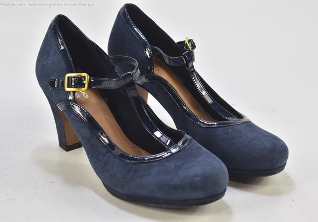 Clarks Damen Pumps High Heels UK 5 Nr. 25-F 1787-Schuh-Gebraucht-secondhand