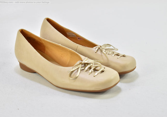 Theresia M. Hanka Damen Halbschuhe Slipper Ballerinas UK 4 Nr. 25-T 1583-gebrauchte Schuhe-Second hand-SchuhGebraucht