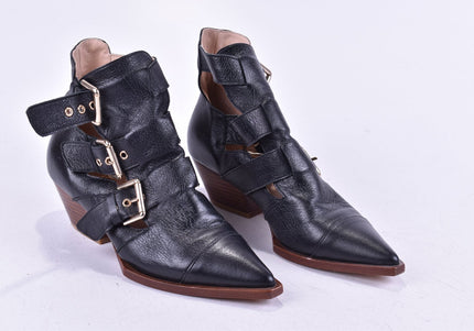 Ras Damen Stiefelette Boots EUR 36 Nr. 24-M 3649-Schuh-Gebraucht-secondhand