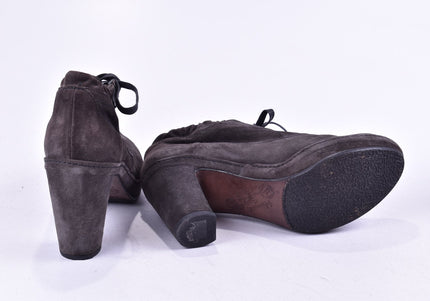 Homers Damen Stiefelette Boots EUR 39,5 Nr. 24-J 4207-Schuh-Gebraucht-secondhand