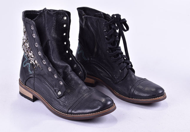 Feud Damen Stiefelette Boots UK 6 Nr. 24-J 4209-Schuh-Gebraucht-secondhand