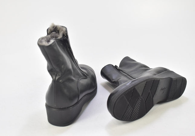 Semler Damen Stiefelette Boots UK 4 Nr. 24-B 325-Schuh-Gebraucht-secondhand