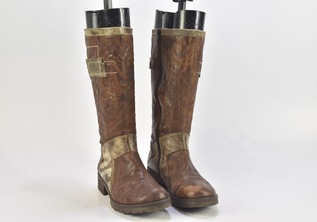 Manas Design Damen Stiefel Stiefelette Boots EUR 37 Nr. 24-B 4535-Schuh-Gebraucht-secondhand