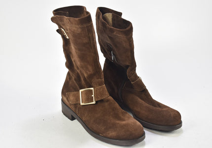 Högl Damen Stiefelette Boots UK 4 Nr. 24-A 2184-Schuh-Gebraucht-secondhand