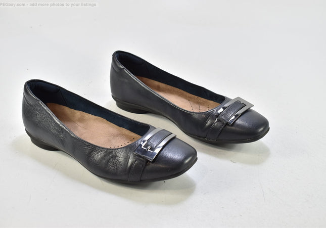 Clarks Damen Halbschuhe Slipper Ballerinas EUR 37,5 Nr. 25-A 643-Schuh-Gebraucht-secondhand