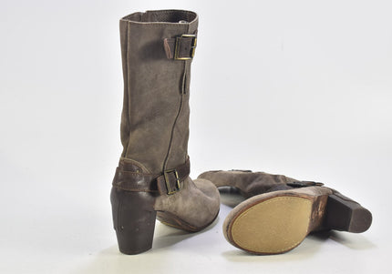 Damen Stiefel Stiefelette Boots EUR 36 Nr. 24-B 4539-Schuh-Gebraucht-secondhand