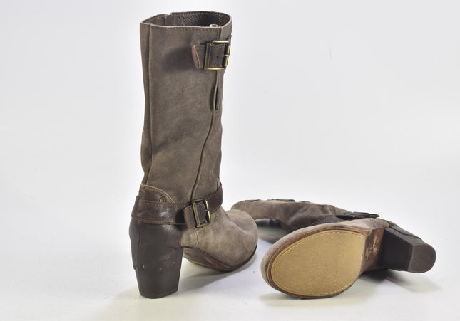 Damen Stiefel Stiefelette Boots EUR 36 Nr. 24-B 4539-Schuh-Gebraucht-secondhand