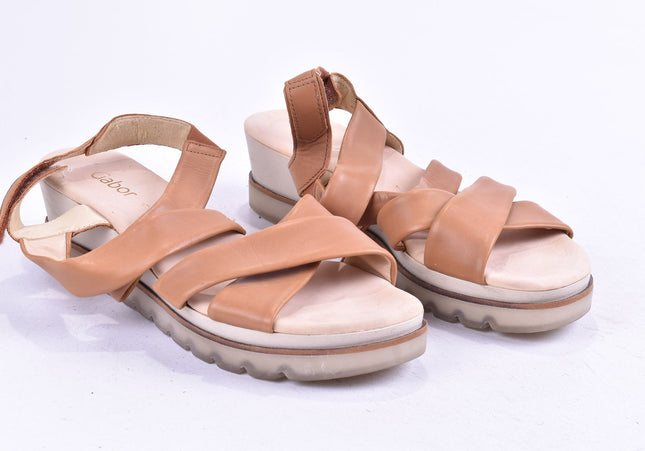Gabor Damen Sandale Sandalette UK 9 Nr. 24-SD 2873-Schuh-Gebraucht-secondhand