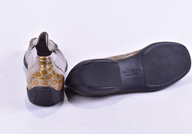 Waldläufer Damen Halbschuhe Slipper Ballerinas UK 4,5 Nr. 24-M 4923-Schuh-Gebraucht-secondhand