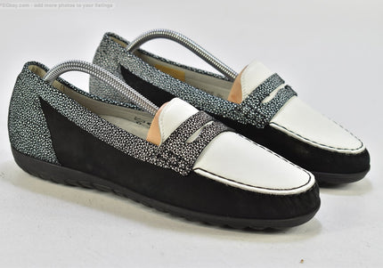 Waldläufer  Damen Halbschuhe Slipper Ballerinas  UK 7,5 Nr. 4R-1298