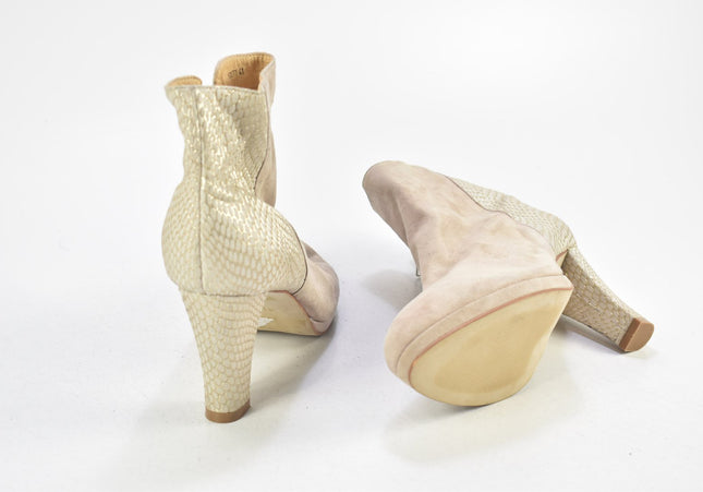 Di Lauro Damen Stiefelette Boots EUR 41 Nr. 24-F 2493-Schuh-Gebraucht-secondhand