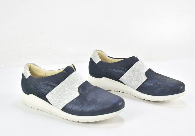 Waldläufer Damen Halbschuhe Slipper Ballerinas UK 7 Nr. 24-J 1218-Schuh-Gebraucht-secondhand