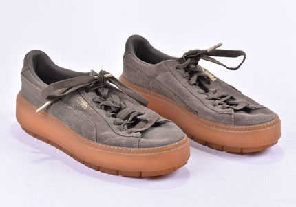 Puma Suede Damen Sportschuhe Sneaker EUR 38,5 Nr. 24-A 1546-Schuh-Gebraucht-secondhand