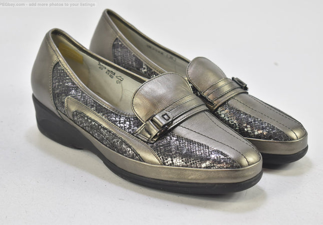 Waldläufer Damen Halbschuhe Slipper Ballerinas UK 8 Nr. 24-X 2452-Schuh-Gebraucht-secondhand