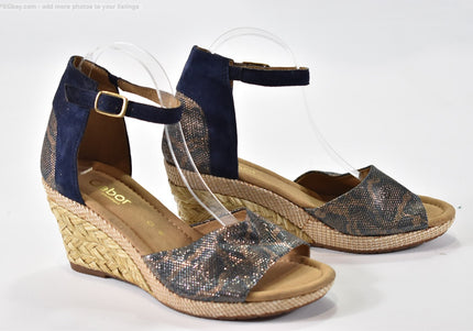 Gabor Damen Sandale Sandalette UK 6 Nr. 25-S 1203-Schuh-Gebraucht-secondhand