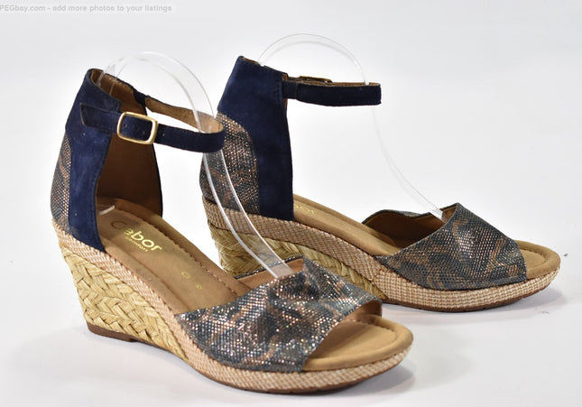 Gabor Damen Sandale Sandalette UK 6 Nr. 25-S 1203-Schuh-Gebraucht-secondhand