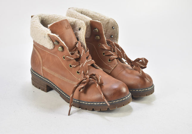 s.Oliver Damen Stiefelette Boots EUR 38 Nr. 24-B 4135-Schuh-Gebraucht-secondhand