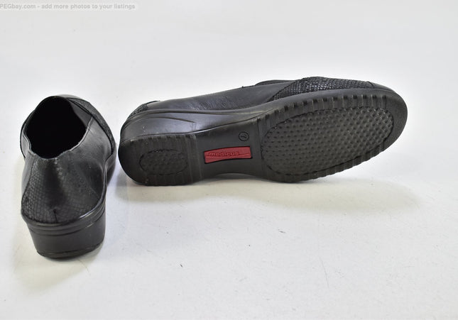 Medicus Damen Halbschuhe Slipper Ballerinas UK 7 Nr. 25-A 655-Schuh-Gebraucht-secondhand