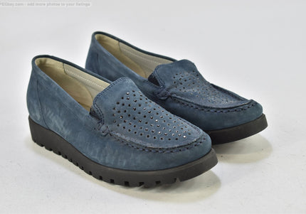 Waldläufer Damen Halbschuhe Slipper Ballerinas UK 4,5 Nr. 25-Z 414-SchuhGebraucht