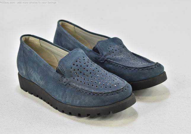 Waldläufer Damen Halbschuhe Slipper Ballerinas UK 4,5 Nr. 25-Z 414-SchuhGebraucht