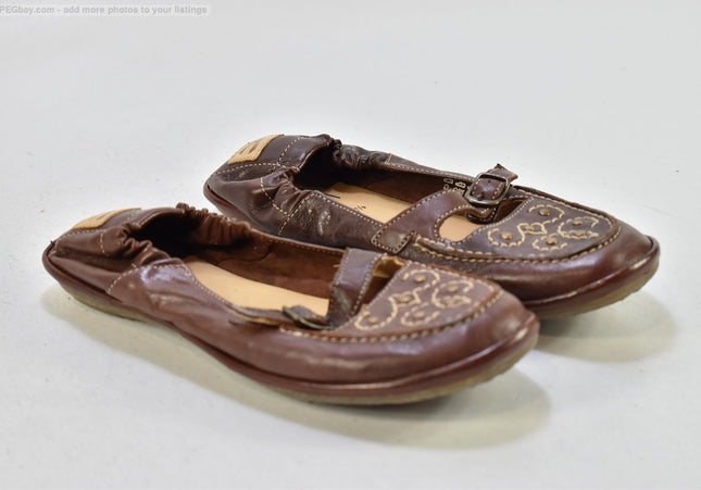 Camel Active Damen Halbschuhe Slipper Ballerinas UK 4,5 Nr. 25-T 1624-gebrauchte Schuhe-Second hand-SchuhGebraucht