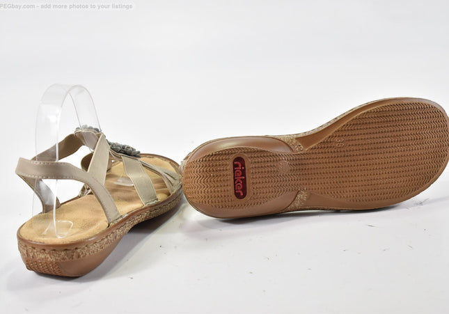 Rieker Damen Sandale Sandalette EUR 38 Nr. 25-S 3444-SchuhGebraucht